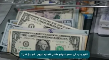 تغير جديد في سعر الدولار مقابل الجنيه اليوم.. كم بلغ الآن؟